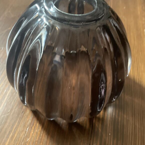 Sconce Tulip Shaped Smoked Colored Glass Shade Hard Wired Light Lamp - Picture 16 of 16